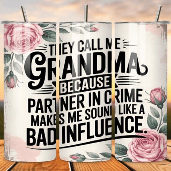 Funny Themed 20oz Sublimated Stainless Steel Tumbler with Lid & Straw - Picture 9 of 12